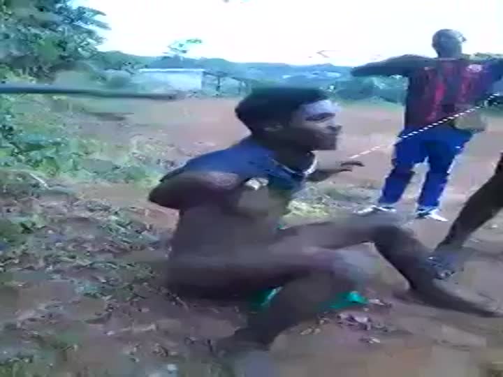 CrazyShit.com | African thief tortured by villagers - Crazy Shit