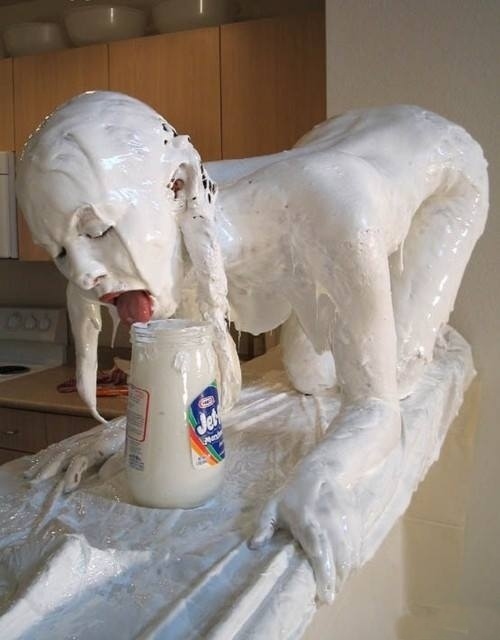 What happens when the Stay Puft Marshmallow Man pulls out.
