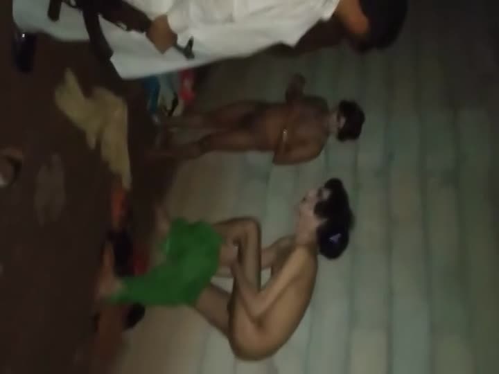 CrazyShit.com | gays are undressed and punished by a man with a rifle - Crazy Shit