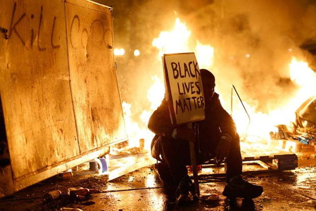meanwhile, at the riot