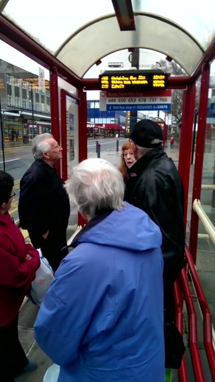 CrazyShit.com | Funny Bus Stop Argument - Crazy Shit