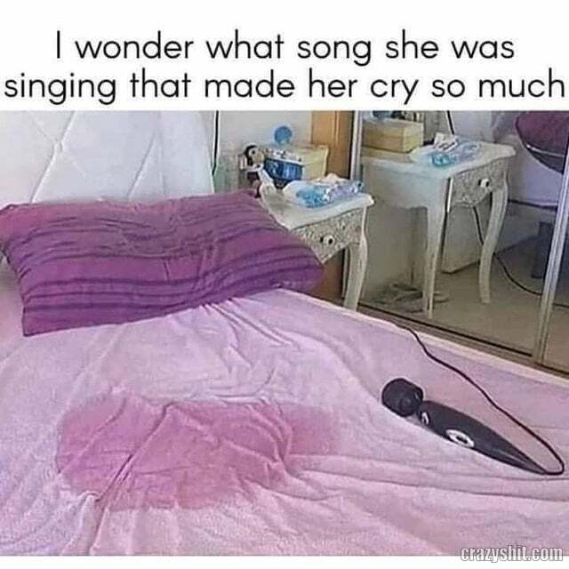 song made her cry