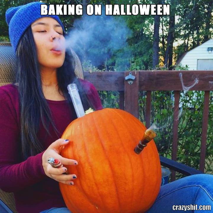 Baking on halloween