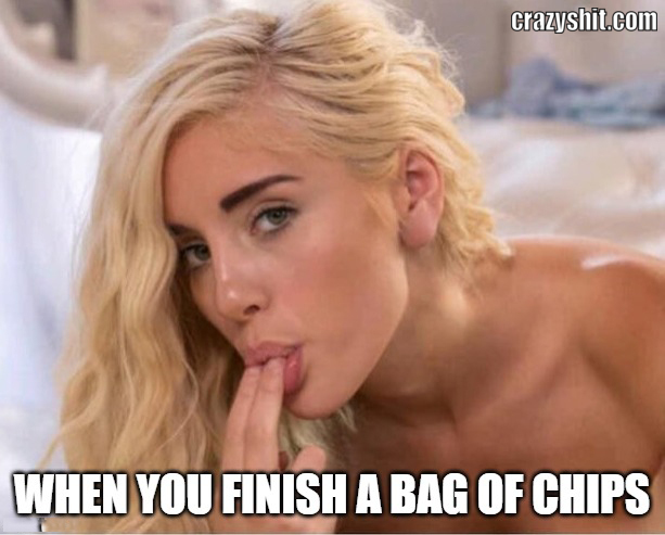finish a bag of chips