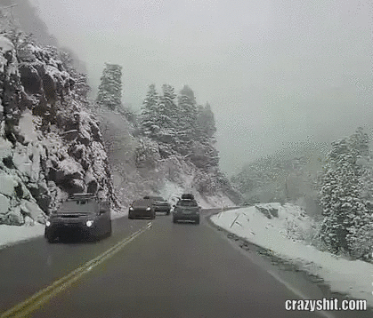 icy road accident