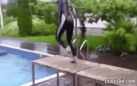 worst pool dive ever