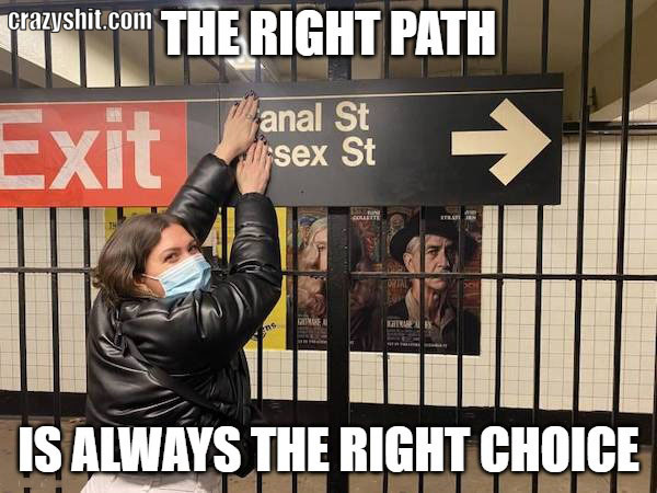 follow the right path