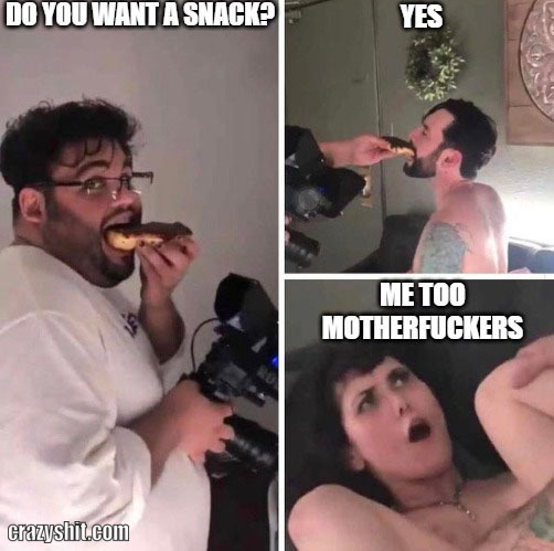 pornstars need a snack too