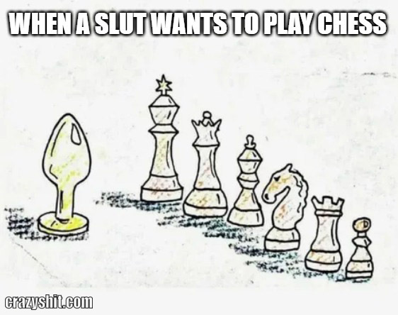 slut playing chess