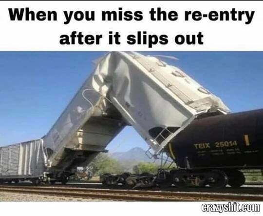 miss the re-entry