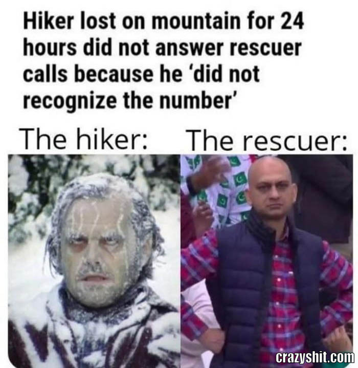 hiker vs rescuer