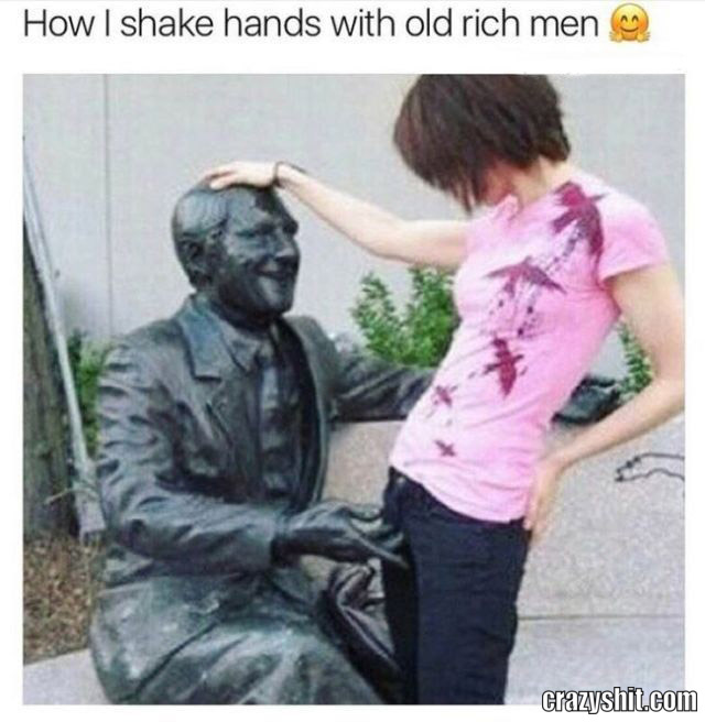 rich man statue