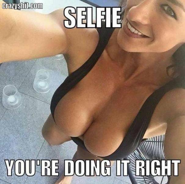 the right time for a selfie