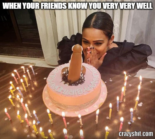 her ideal birthday cake