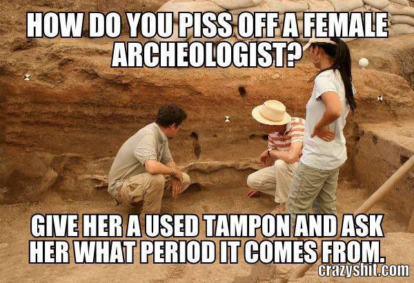 female archeologist