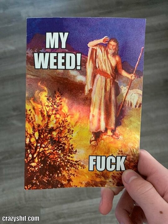 burning weed
