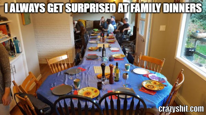 family dinner surprise