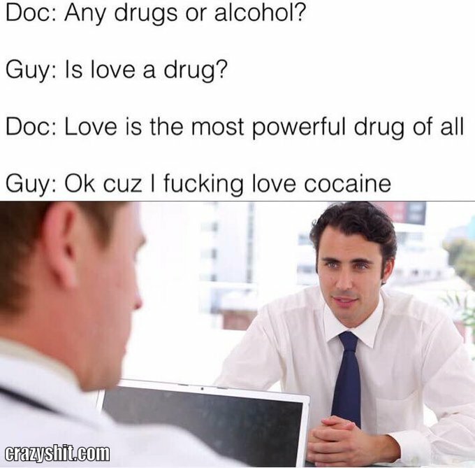in love with cocaine