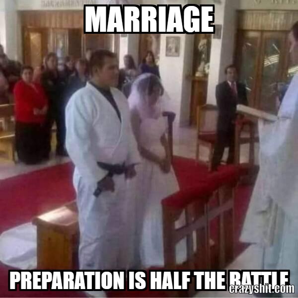 marriage preparation is half the battle