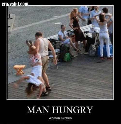 hungry man
