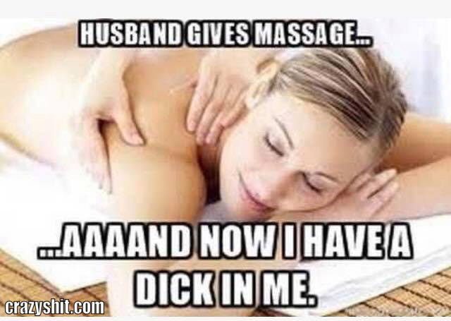 husband gives massage