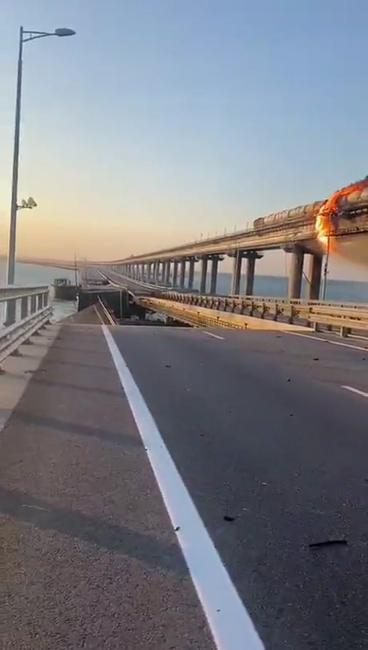CrazyShit.com | Bridge Go Boom - Aftermath Still Burning - Crazy Shit