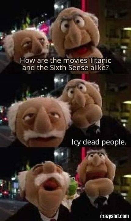 how the movie titanic and sixth sense a like