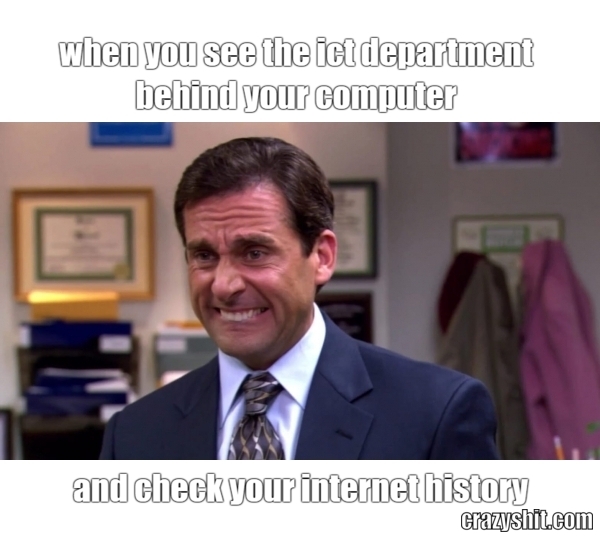 when you see the ict department behind your computer