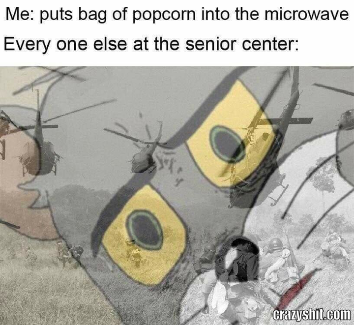 me put a bag of popcorn in the microwave