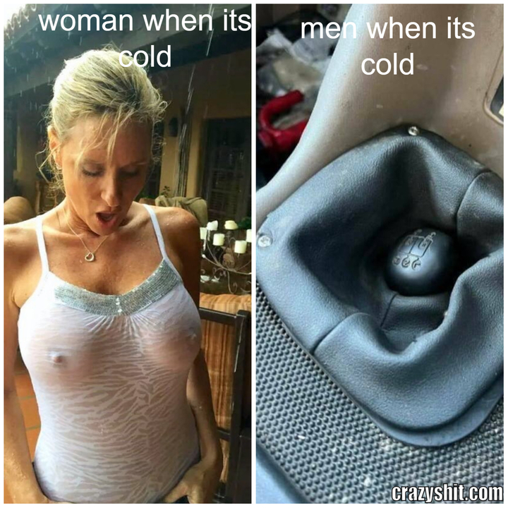 woman when its cold/ men when its cold