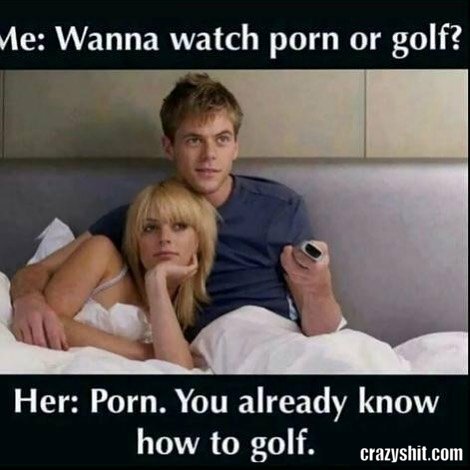me want to watch porn of golf