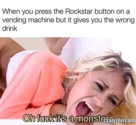 when you press the rockstar