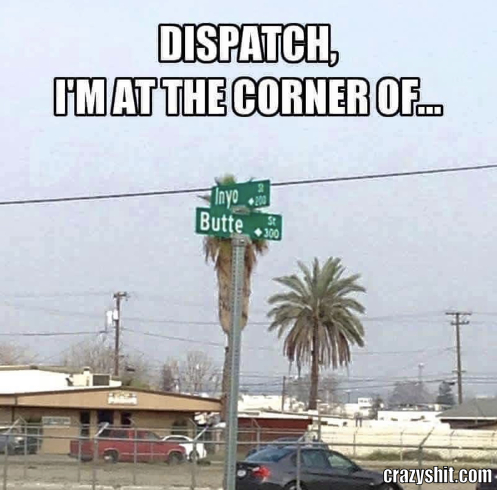 On the corner