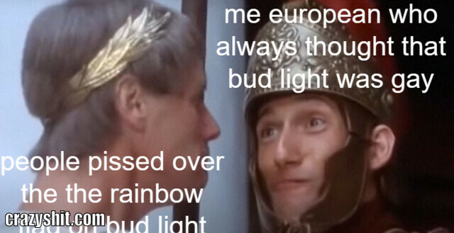 people pissed over the the rainbow flag on bud light