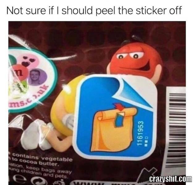 Remove The Sticker