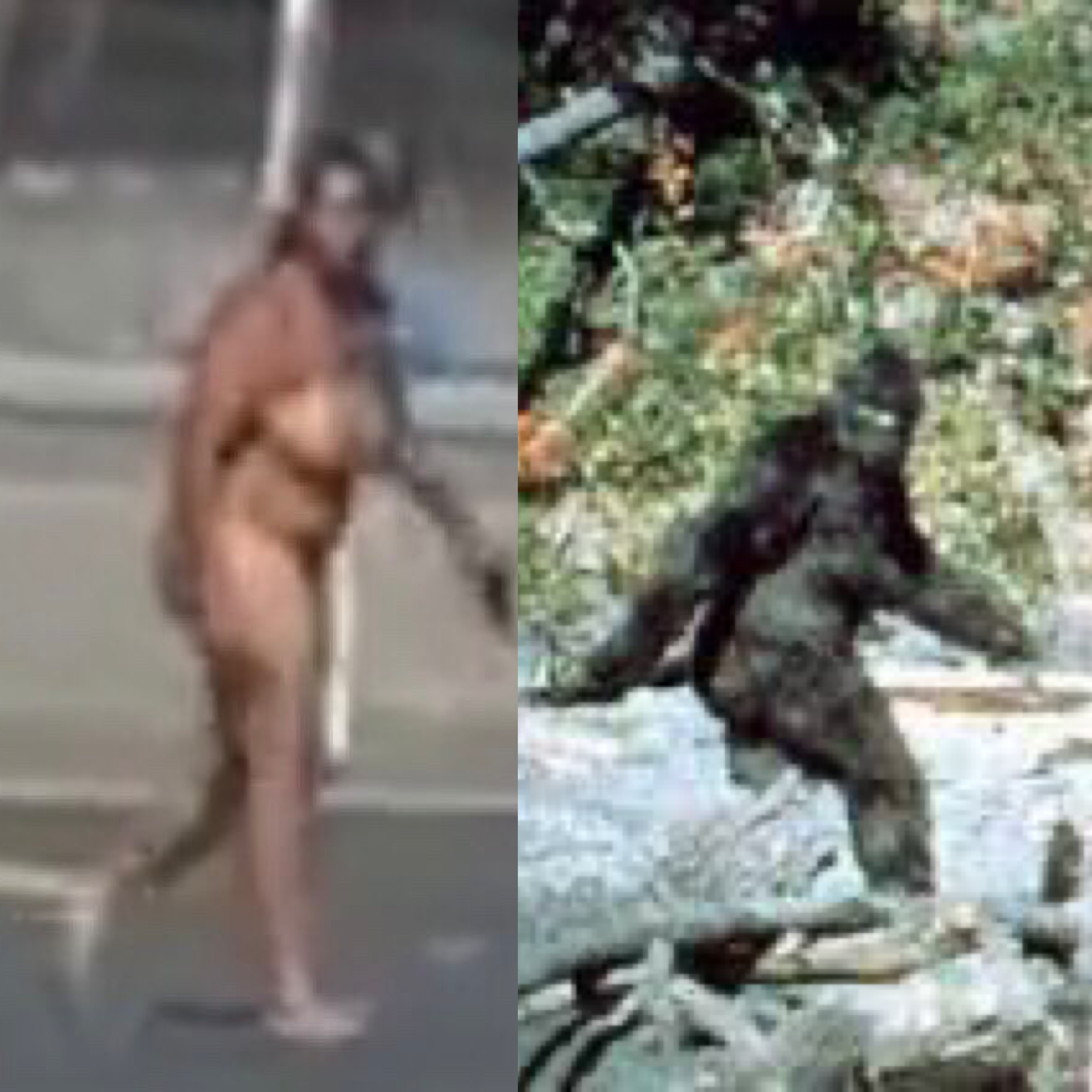 I knew that naked lady shooting at cars looked familiar