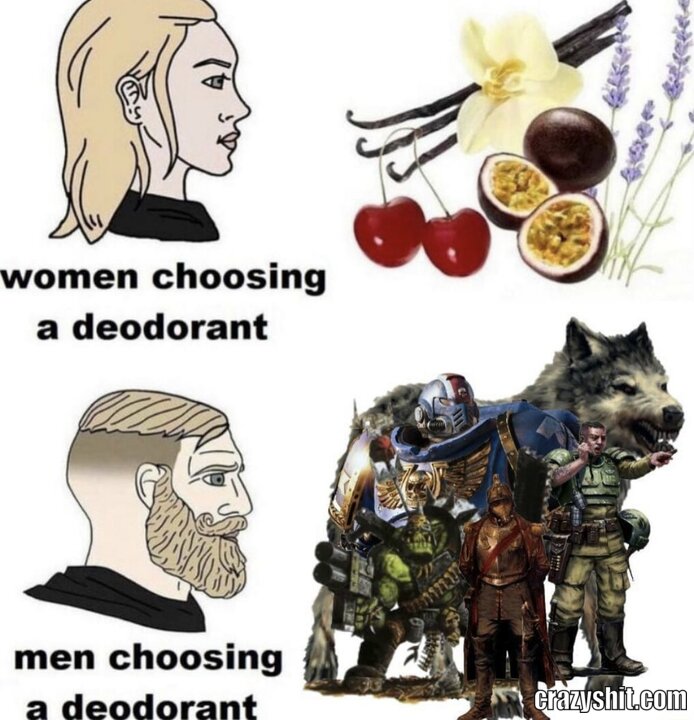men vs woman deodorant