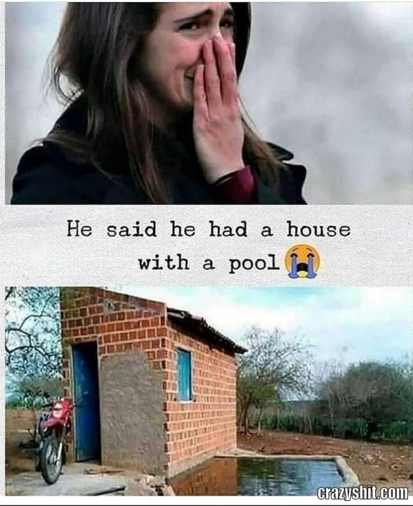 house with a pool
