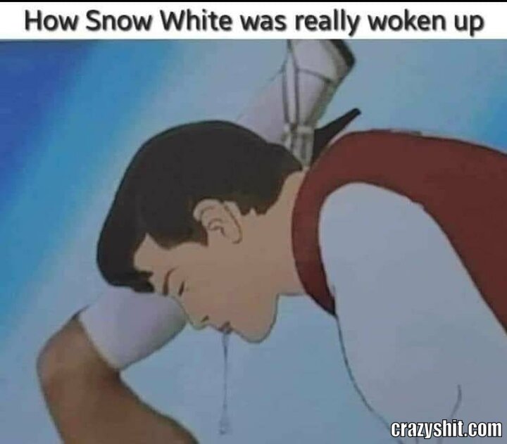 how snow white realy wake up
