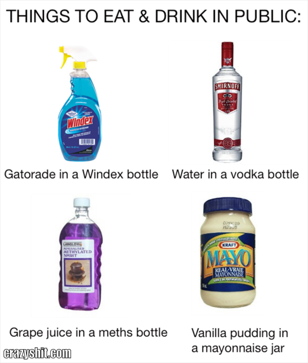Things To Eat and Drink In Public