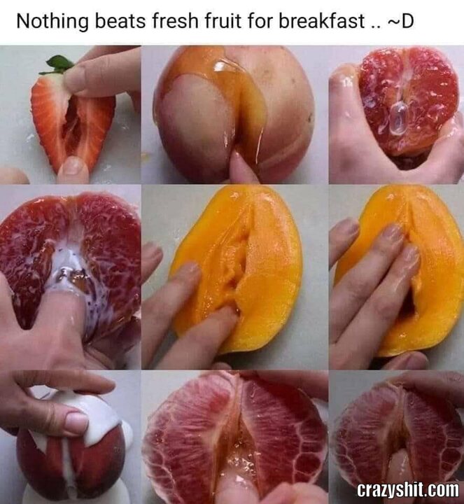 nothing beat fresh fruits for breakfast