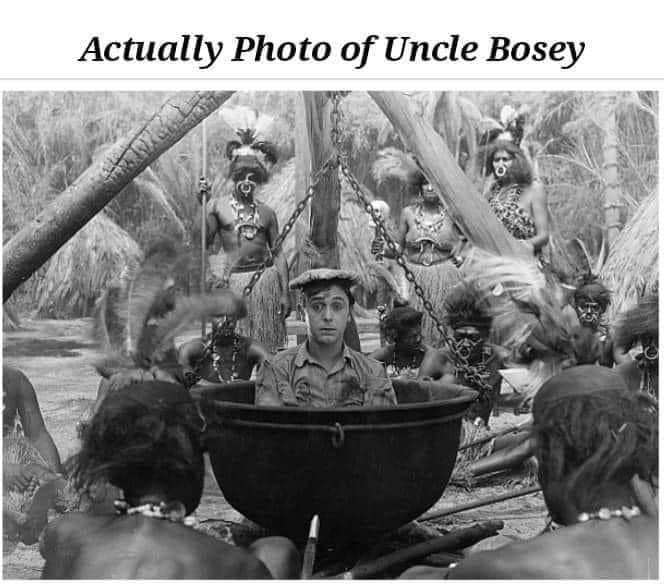 Biden's Uncle Ambrose at lunchtime in New Guinea