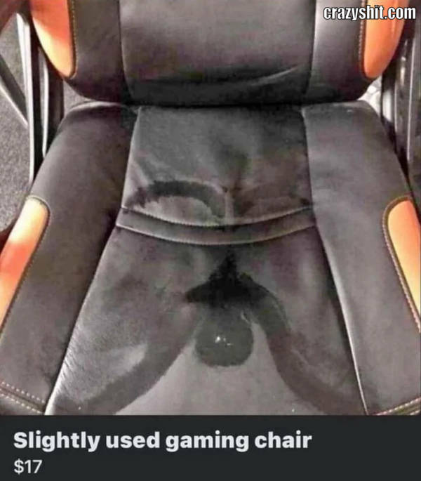 Slightly Sweated Gaming Chair