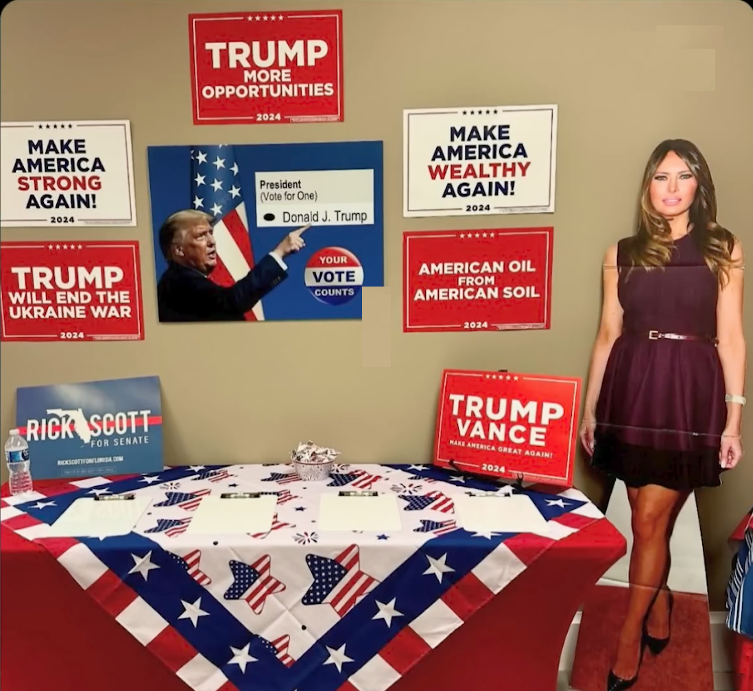 Melania finally shows up to help GOP campaign