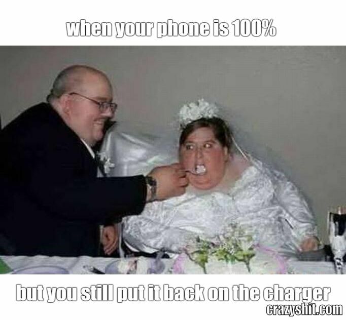 when your phone is 100%