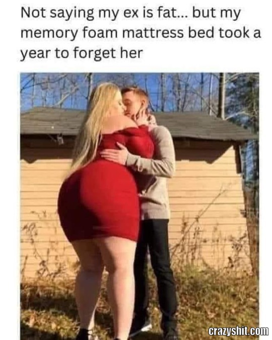 not saying my ex is fat