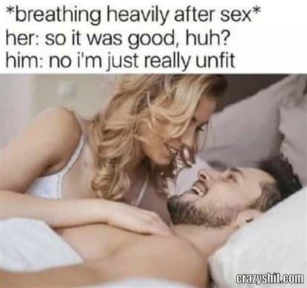 breafing heavey after sex