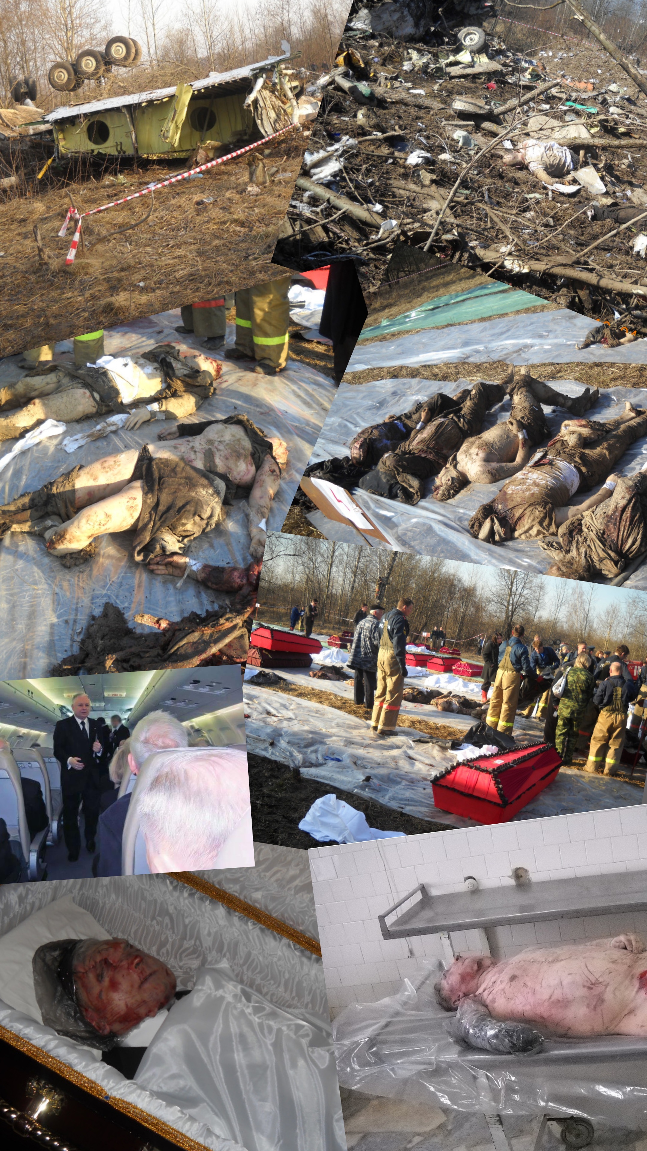 April plane accident collage
