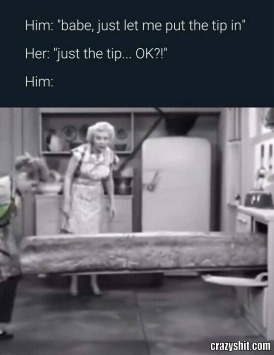 him let me out the tip in