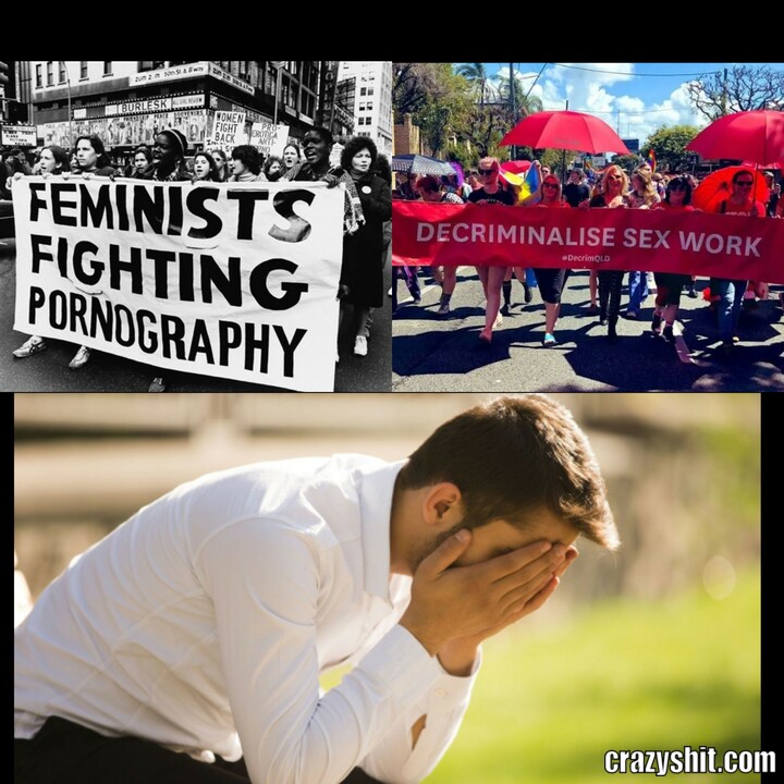 Feminist protesting